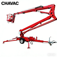 Grúa Plegable de 16 m Montada en Remolque, Equipo de Elevación Móvil para Construcción con Certificación CE, ¡Oferta!