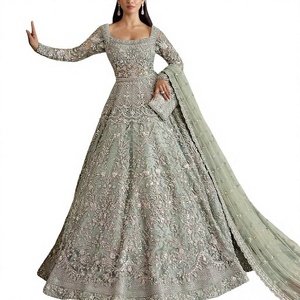 Vestido de Novia Moderno Hecho a Medida, Estilo Princesa, con Encaje, Volantes, Transpirable, Lentejuelas, Bordado de Cristal, Precio Bajo - Product Image 4