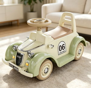 Voiture électrique à quatre roues <span class=keywords><strong>pour</strong></span> tout-petits unisexe, <span class=keywords><strong>jouet</strong></span> vintage à batterie, cadeau surprise <span class=keywords><strong>pour</strong></span> les fêtes <span class=keywords><strong>pour</strong></span> enfant - Product Image 2