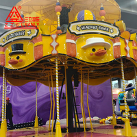 Carrousel sur mesure à 16 places certifié CE, carrousel en fibre de verre, manège pour enfants, manège de parc d'attractions