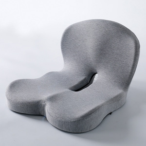 Coussin de siège ergonomique en mousse à mémoire de forme avec support lombaire pour chaise de bureau, siège de voiture, confort pour les longues sessions assises - Product Image 2