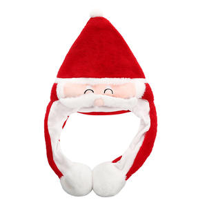 Le bonnet de renne de Noël éclairé peut déplacer les oreilles peluches Santa Hat LED et bonhomme de neige a des lumières à l'intérieur cadeau de Noël <span class=keywords><strong>pour</strong></span> enfant - Product Image 5