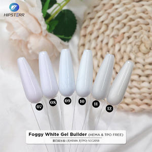 Gel Constructor de Uñas Blanco Opaco Sin HEMA ni TPO, Gel de Extensión UV Súper Blanco, Gel Constructor Autonivelante para Uñas - Product Image 4