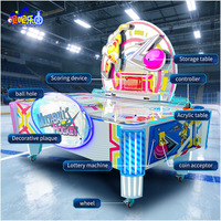 Table de hockey sur air multi-balles pour 2 joueurs, machine de jeu d'arcade, équipement de jeu à monnayeur avec distribution de tickets pour centre de divertissement