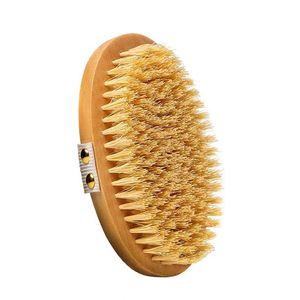 Bathroom Accessories Boar Bristle/Sisal Shower Brush with Non-Slip Strap - Product Image 4