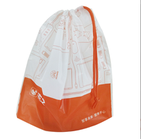 Sac d'emballage pour vêtements personnalisé, respectueux de l'environnement, avec cordon de serrage et fermeture éclair
