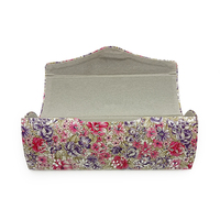 Boîte de lunettes de soleil pour femmes à la mode Sac à lunettes en cuir PU Étui à lunettes de soleil fait à la main