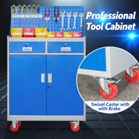 Armoire à outils robuste, chariot à outils mobile multifonctionnel avec tiroirs pour atelier, quincaillerie, réparation automobile, armoire de rangement en métal, boîte à outils
