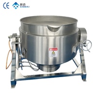 Machine à braiser et à sauter le bœuf au gaz à grande capacité, inclinable, pour cantines