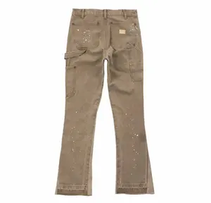 אופנה גבוהה באיכות קרפנטר התלקח מכנסיים mens ג 'ינס עם ציור GF33