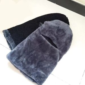 Men's Winter Knitted Balaclava Hood Fleece Lined Thickened Acrylic <b>Head</b> <b>Cover</b> For Cold Weather Cycling - Product Image 5