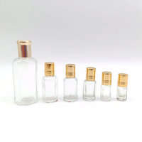 Usine en gros Attar rouleau de verre pour bouteille à bille avec couvercle en aluminium 2ml 3ml 6ml 10ml 12ml 24ml capacités bouchon à vis étanchéité