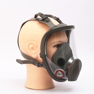 Masker Wajah Penuh Silikon Bersertifikat CE Respirator <span class=keywords><strong>Gas</strong></span> dengan Filter Kartrid Ganda Respirator Masker <span class=keywords><strong>Gas</strong></span> - Product Image 5