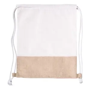 Borsa in cotone e iuta BADIX, merchandising sostenibile - Product Image 3