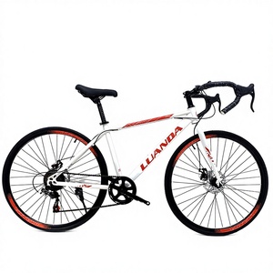 Bicicletta da Corsa 700c a 7 Velocità in Acciaio ad Alto Tenore di Carbonio con Freni a Disco Idraulici, Leggera in Lega di Alluminio per Uomini Adulti, Prezzo all'Ingrosso di Fabbrica - Product Image 4