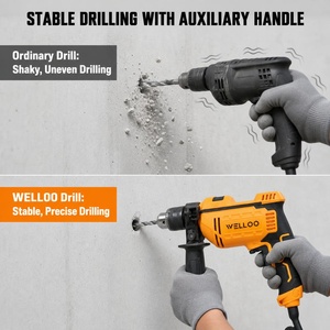 Forte puissance outils électriques industriels <span class=keywords><strong>perceuse</strong></span> tournevis marteau <span class=keywords><strong>perceuse</strong></span> Impact 810W 13mm forte <span class=keywords><strong>perceuse</strong></span> à <span class=keywords><strong>Percussion</strong></span> manuel - Product Image 3