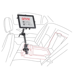 Support de téléphone de voiture en fibre de carbone, support de tablette iPad, caméra, réglable à 360°, robuste, pour Uber Taxi - Product Image 2