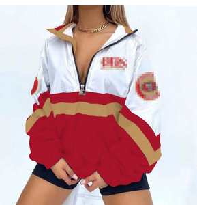 Loveda Tùy Chỉnh Phụ Nữ 3D In Kỹ Thuật Số Đứng Cổ Áo Của Phụ Nữ Đường Phố Thời Trang Dây Kéo Áo - Product Image 5