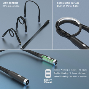 Mới Xách Tay Linh Hoạt Và Thay Đổi Độ Sáng Kép Nguồn Ánh Sáng Cổ Treo Đèn Đèn Đọc Sách Đêm Chạy Chiếu Sáng - Product Image 5