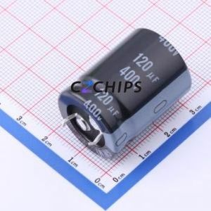 Condensador Electrolítico de Aluminio LGW2G121MELZ30 de Montaje a Presión (THT), D22xL30mm 120uF 20% 400V 10mm - Product Image 1