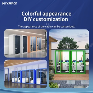 Với Bàn Sofa Di Động Sân Bay Cách Âm Làm Việc Riêng Trạm Điện Thoại Gian Hàng Phòng Họp Văn Phòng Vỏ - Product Image 5