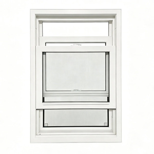 Fenêtre à double battant en PVC de style américain, coulissante verticalement, à bascule, pour la décoration de maisons résidentielles - Product Image 2