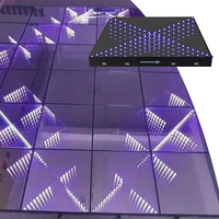 Piste de danse mobile pour événements, mariage, salon professionnel, acrylique, infini, croix, X, LED, IP65, magnétique, Pista De Baile