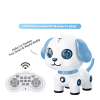 Chien robot télécommandé 10 en 1 multifonction, jouet intelligent RC pour chiot, lumière, musique, interactif, éducatif, animal de compagnie robot pour enfants, cadeau