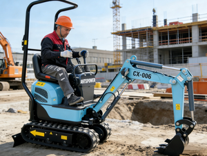 Antspower 2026 CX-006B Excavadora Hidráulica Mini <span class=keywords><strong>de</strong></span> Alta Calidad <span class=keywords><strong>de</strong></span> 0.6 Toneladas y 1 Tonelada, Excavadora Compacta Pequeña, Microexcavadora para Jardín y Granja - Product Image 3