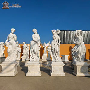 Escultura <span class=keywords><strong>de</strong></span> Mármol <span class=keywords><strong>de</strong></span> la Diosa Blanca Tallada a Mano por TREVI, Estatua <span class=keywords><strong>de</strong></span> la <span class=keywords><strong>Mujer</strong></span> <span class=keywords><strong>de</strong></span> <span class=keywords><strong>las</strong></span> Cuatro Estaciones - Product Image 6