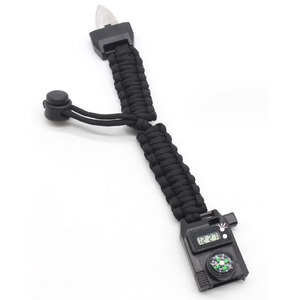 Montre électronique fonctionnelle en plastique, corde de survie, boussole, aventure en pleine nature, bracelet de survie en paracorde - Product Image 3