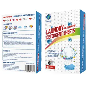 2024 Effective Laundry Detergent Sheet Strong Decontamination Clothes Appropriate Hand Washing Washing Machines Apparel Cleaning