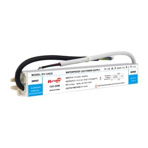 Controlador LED de voltaje constante ultrafino de 30W con certificación EMC, 170-264V AC-DC 12V 24V IP67, fuente de alimentación LED impermeable y sin parpadeo. - Product Image 4
