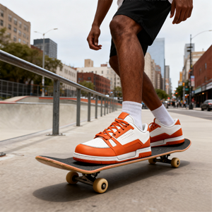 Bonne <span class=keywords><strong>chaussure</strong></span> personnalisée marque en cuir véritable chaussures décontractées pour hommes léger luxe à lacets baskets à la mode Style sportif <span class=keywords><strong>amorti</strong></span> - Product Image 6