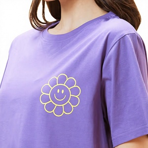 Camiseta Gráfica de Mujer de la Mejor Calidad, Jersey de Algodón Suave, Estampada, Manga Corta, Informal, Fabricante de Ropa OEM ODM, Venta al Por Mayor - Product Image 5