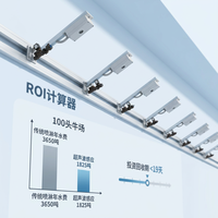 Capteur de refroidissement ultrasonique pour bovins contre le stress thermique, contrôleur de pulvérisation automatique IP67 pour système de brumisation en élevage