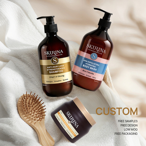 Ensemble 3-en-1 pour le renforcement des cheveux, l'éclaircissement de la peau et l'hydratation, shampoing <span class=keywords><strong>anti</strong></span>-casse, crème nourrissante, gel douche, soin des cheveux et du corps - Product Image 2