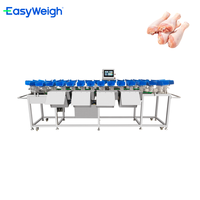Peseuse combinée de précision à plateaux rotatifs automatiques OEM/ODM pour cuisses de poulet en acier inoxydable SUS304