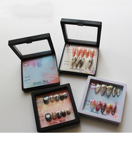 Boîtes d'emballage pour ongles à presser en gros Pointes d'ongles en gel souple ABS Couverture complète Conception vide Doigts Couverture complète Pointes d'ongles en acrylique à couverture complète