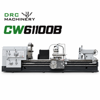 Centre de tournage robuste CW61100B-3000 à commande manuelle avec 4 paires de mèches, 2 axes motorisés et haute rigidité
