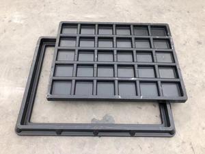 사각 복합 BMC 맨홀 커버 EN124 A15 플라스틱 맨홀 커버 500X500mm BMC 방수 맨홀 커버 - Product Image 2