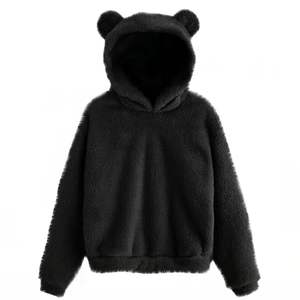 Europe États-Unis Nouveau Printemps Automne Hiver Sweat à capuche en tricot imprimé à oreilles de lapin moelleux, longueur classique, anti-rides - Product Image 3