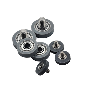 Roulement à billes à filetage externe avec revêtement en caoutchouc, rouleau en polyuréthane, poulie plate en caoutchouc, vis en acier inoxydable - Product Image 3