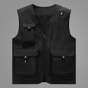 Men's 2023 New Outdoor Wholesale Multifunctional Sports Multi Pocket Large Utility Fashion Vest