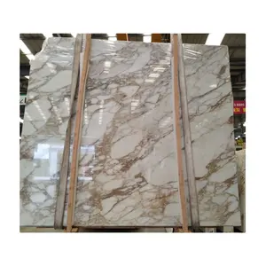 Emas Lotus Calacatta Marmer Slab Harga untuk Dijual