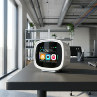 Nouvelle Horloge IA 2026 avec Écran Tactile - Haut-parleur WiFi BT, Assistant d'Étude pour Étudiants, Système d'Exploitation Android, Chargement Type-C, Analyse de Santé IA