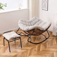 Fauteuil inclinable moderne à bascule pour adultes, en tissu, pour la détente, la chambre à coucher, le salon et la salle à manger