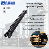 Vérin hydraulique vertical à simple effet YANHUANG pour véhicule de travail aérien, pression 20MPa, garantie 1 an, chrome dur