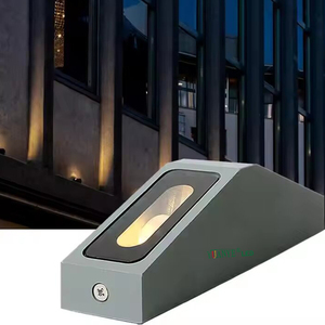 Luz <span class=keywords><strong>LED</strong></span> de aluminio moderna para ventana Yuanyeled de 10X180 grados, Lámpara decorativa para pasillo, lámparas de pared para exteriores - Product Image 2