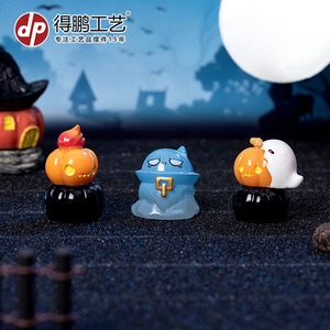 ดีพี ฮาโลวีน โกสต์ วิซาร์ด มัมมี่เรซิ่นตุ๊กตาจิ๋วตกแต่งภูมิทัศน์ในร่มปลอดสารพิษ D1888 - Product Image 4